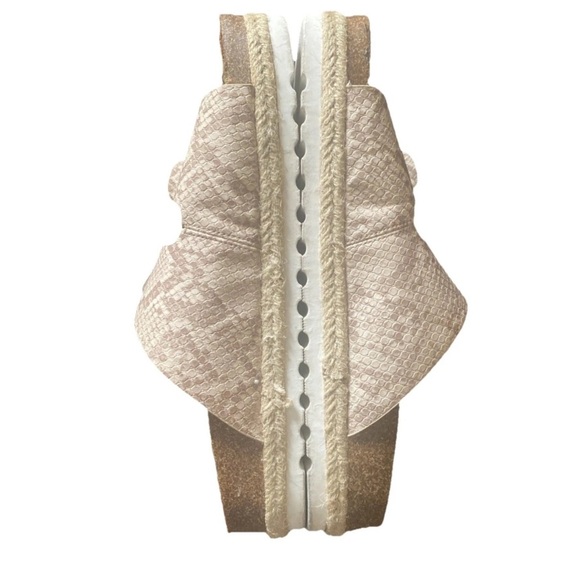 DV by Dolce Vita Carther Tan Snake Print Sandals Womens Size 8.5 Faux Leather - Picture 4 of 8